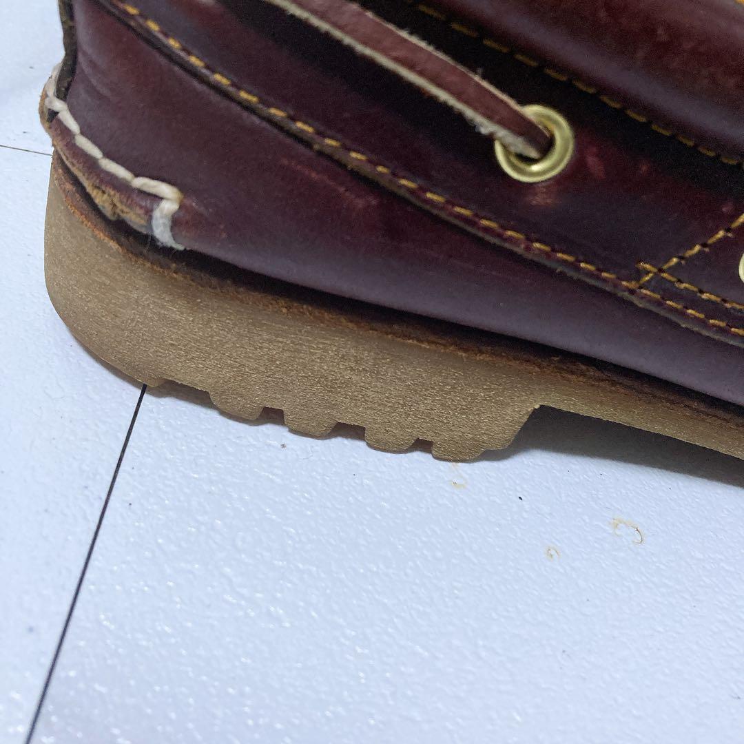 美品 ティンバーランド 3eye クラシックラグ 27.5 デッキシューズ 赤茶