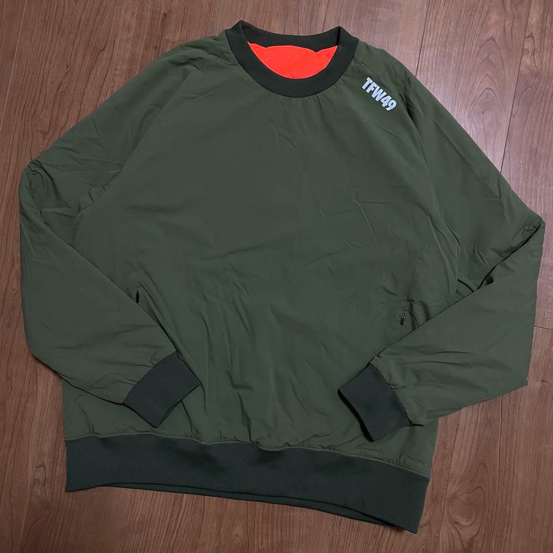 TFW49 プルオーバー　スニード　カーキ　オレンジ　XL ゴルフ