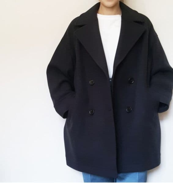uncrave プルーフメルトンPコート ネイビー