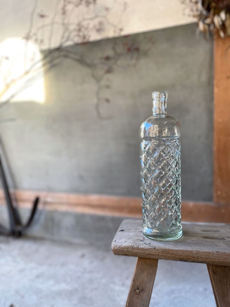 ビンテージ  ガラスベース