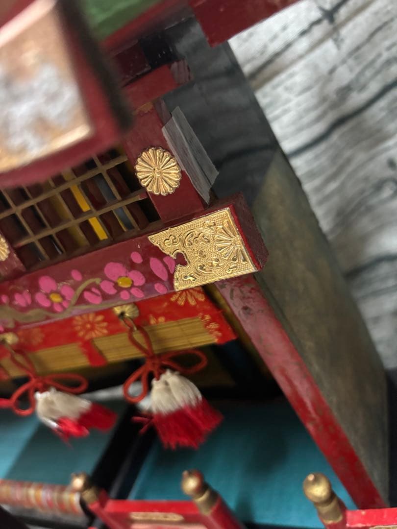 【ジャンク】平和殿　お雛様　置き方作り方不明　傷み大　アレンジ用　時代物　レトロ