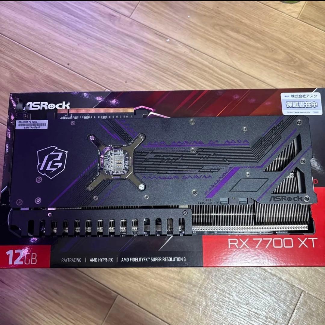 グラフィックボード・グラボ・ビデオカード ASRock RADEON RX 7700 XT Phantom Gaming