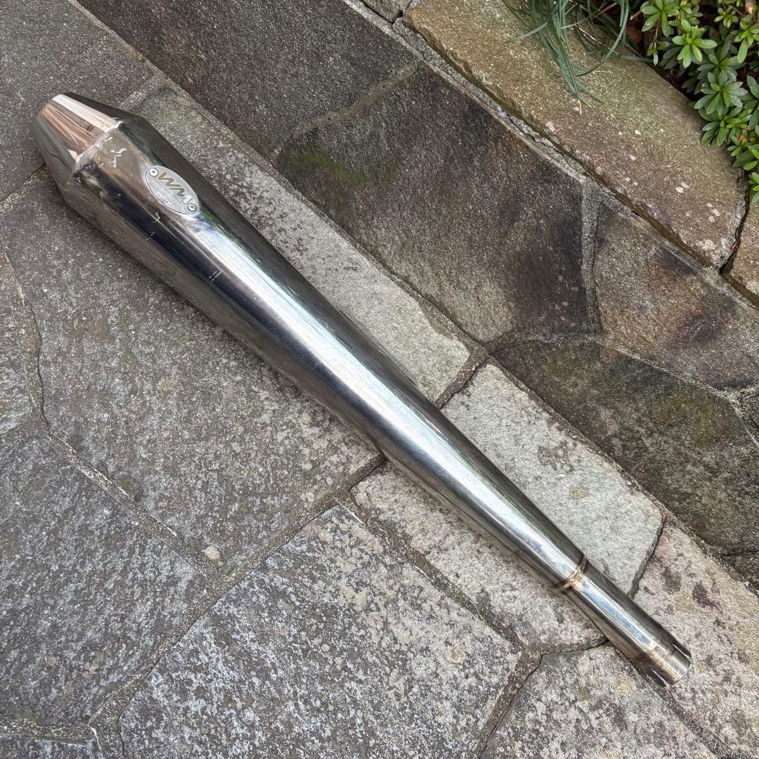 SR400 WM メガホンマフラー スリップオン（JMCA対応）