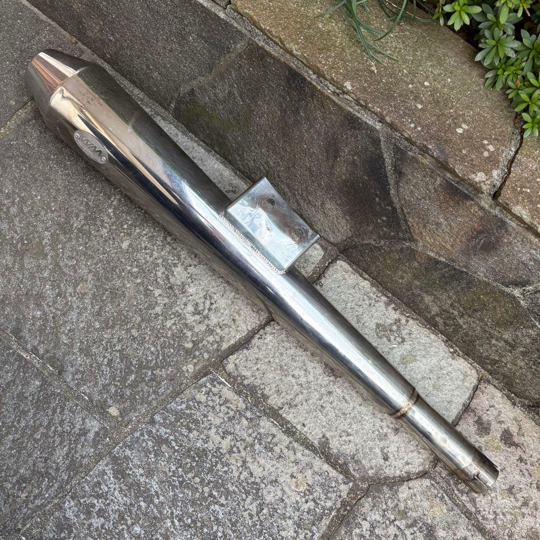 SR400 WM メガホンマフラー スリップオン（JMCA対応）