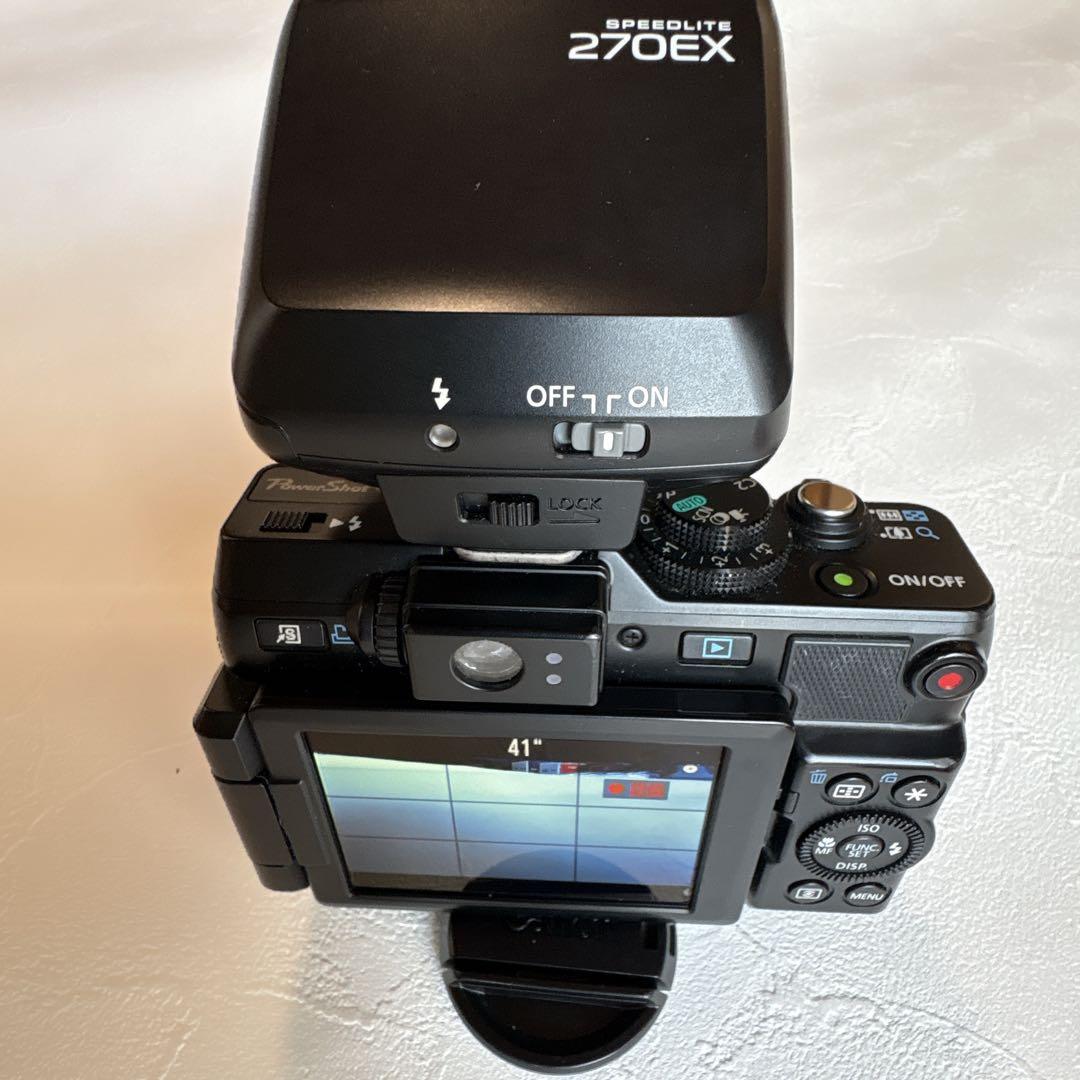 Canonキャノンpowershot G1x スピードライト270EX、ケース付