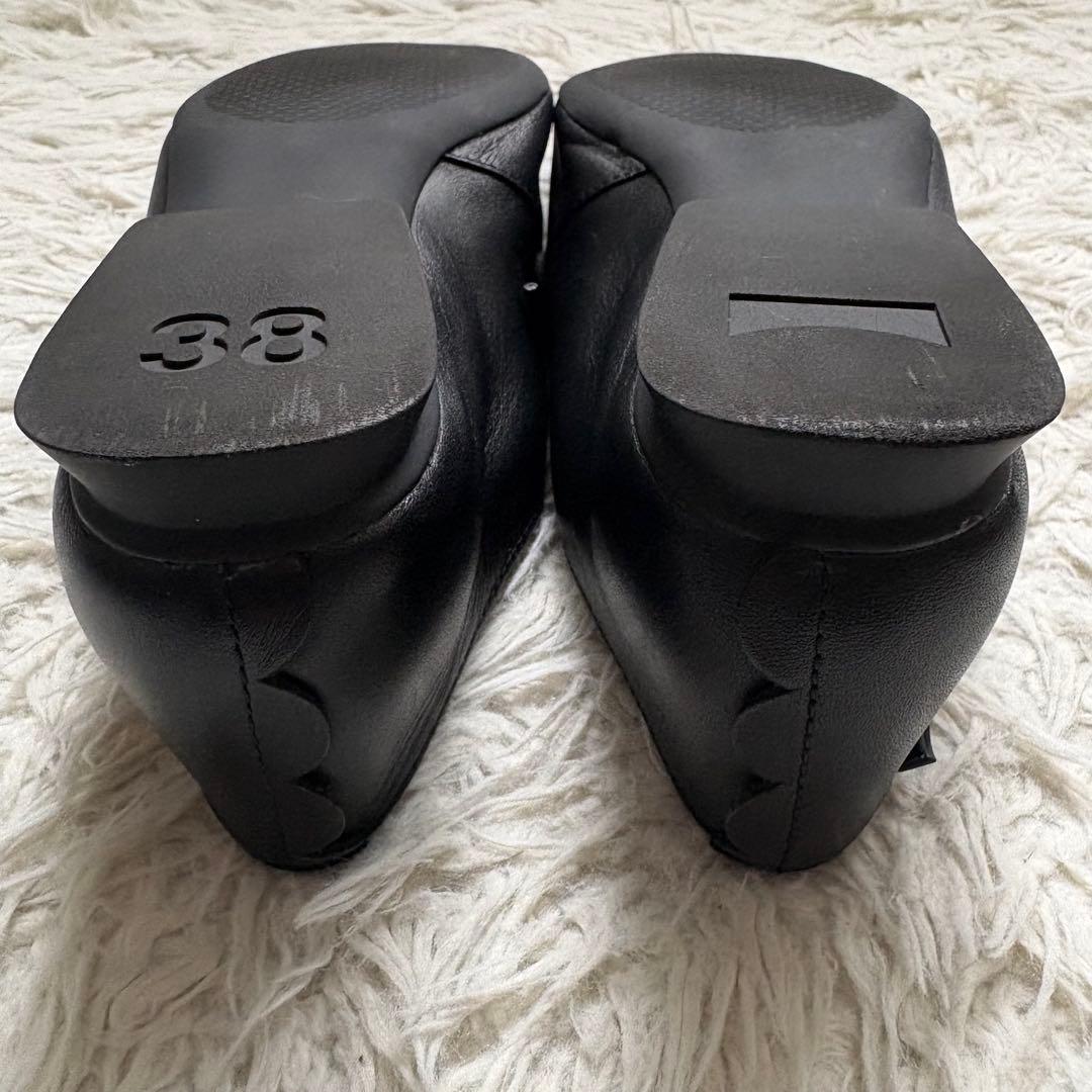 【極美品】CAMPER カンペール　カシマイラ　フラットシューズ　38 ブラック