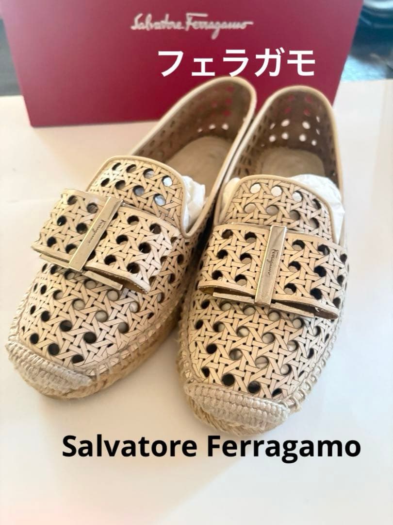 Salvatore Ferragamo フラット パンプス スリッポン　25cm