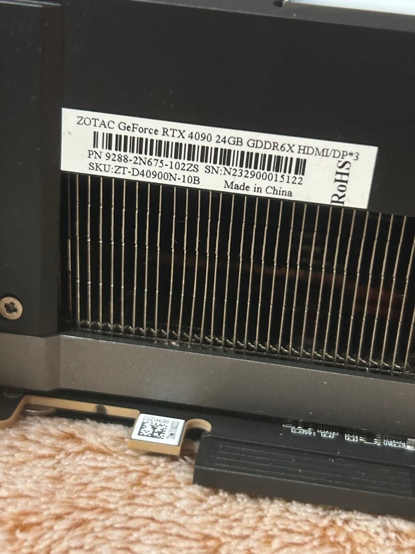 【ジャンク】ZOTAC RTX4090