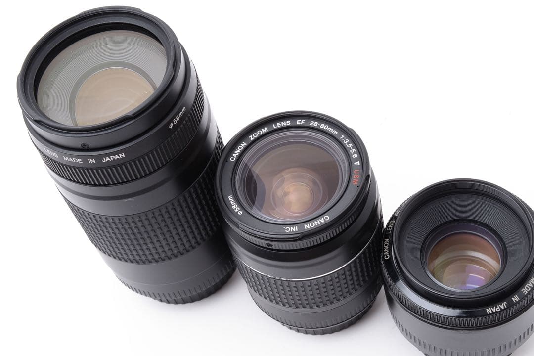 フルサイズ/Canon EOS 90D 標準&望遠&単焦点トリプルレンズセット