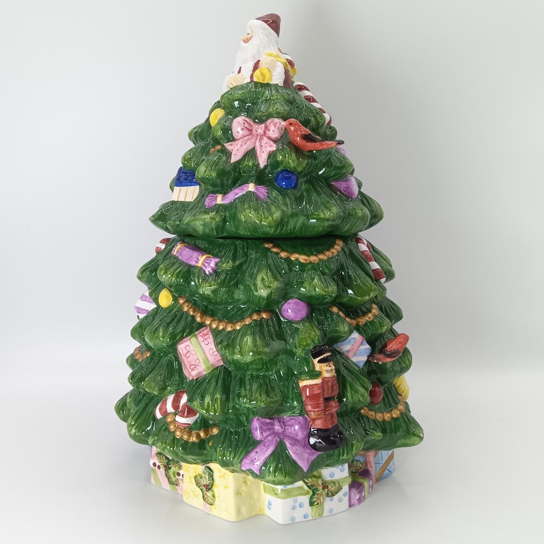 【未使用に近い】SPODE クッキー ジャー クリスマスツリー　スポード