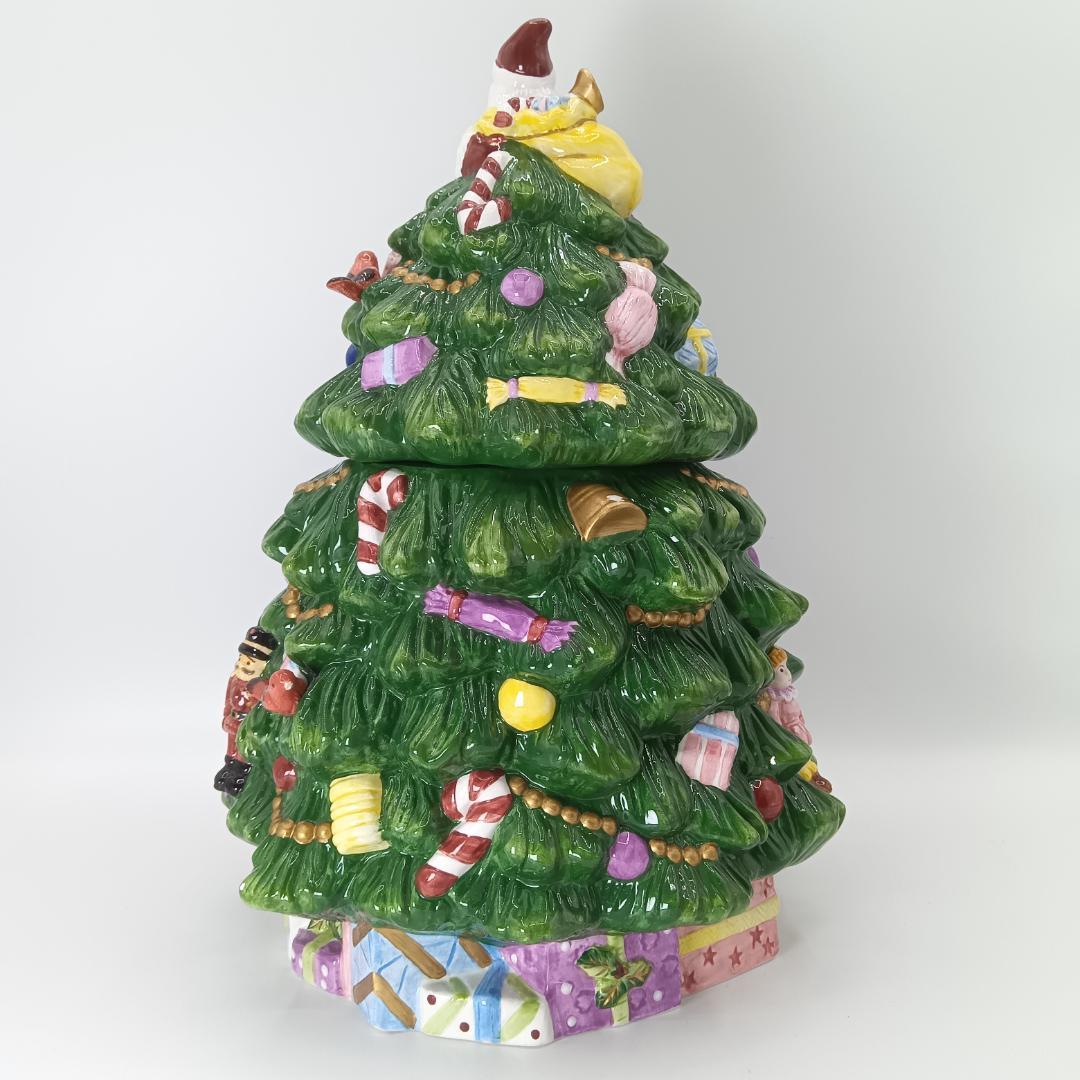 【未使用に近い】SPODE クッキー ジャー クリスマスツリー　スポード