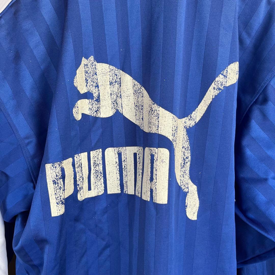 PUMA ストライプジャージ 18番　青
