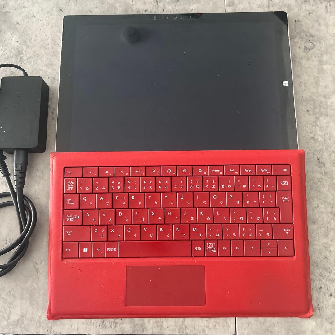 Microsoft Surface レッド 本体 + キーボード + 充電器