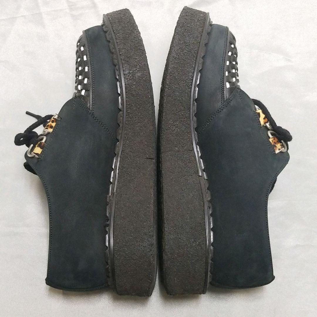 ジョージコックス ギブソン ラバーソール RNA別注 黒 白 レオパード 23