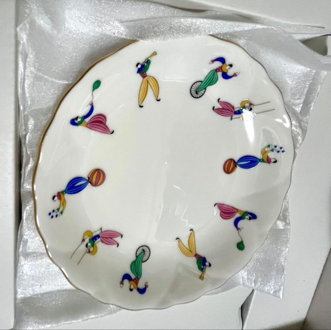 ⭐️新品未使用⭐️香蘭社 愉快な仲間 金彩大皿1中皿5パーティセット サーカス 廃盤