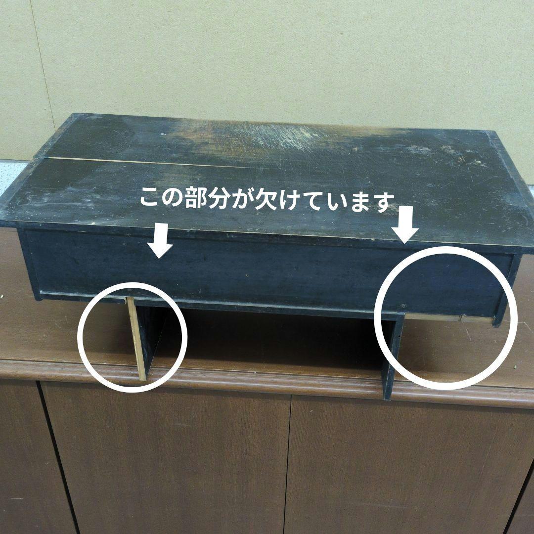 古い時代の文机 隠し箱付き