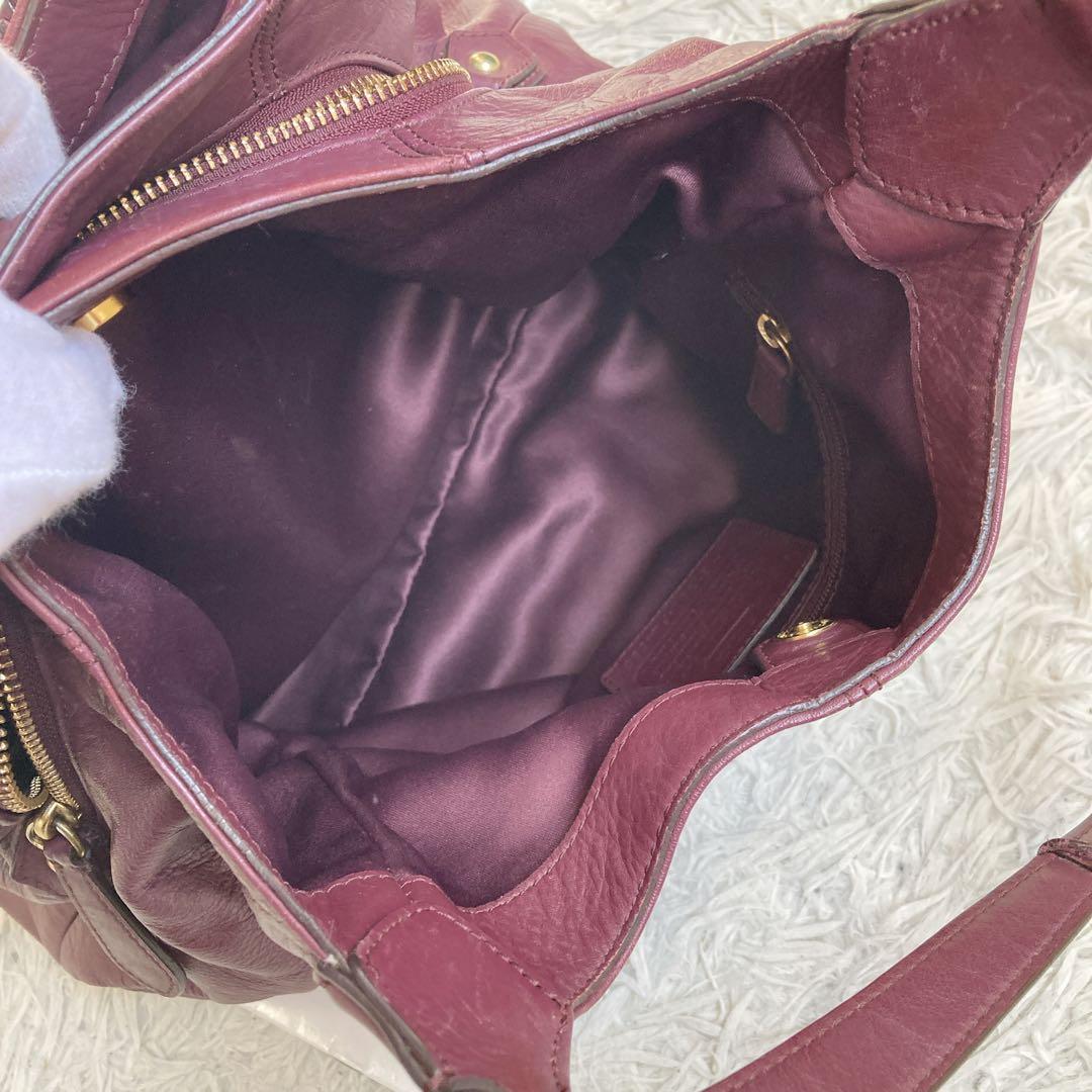 vintage coach old archive キャンベル ボルドー