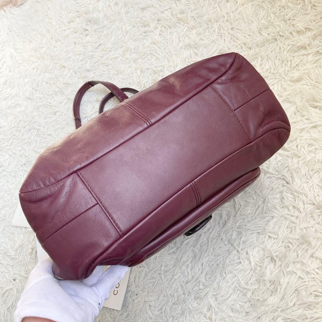 vintage coach old archive キャンベル ボルドー