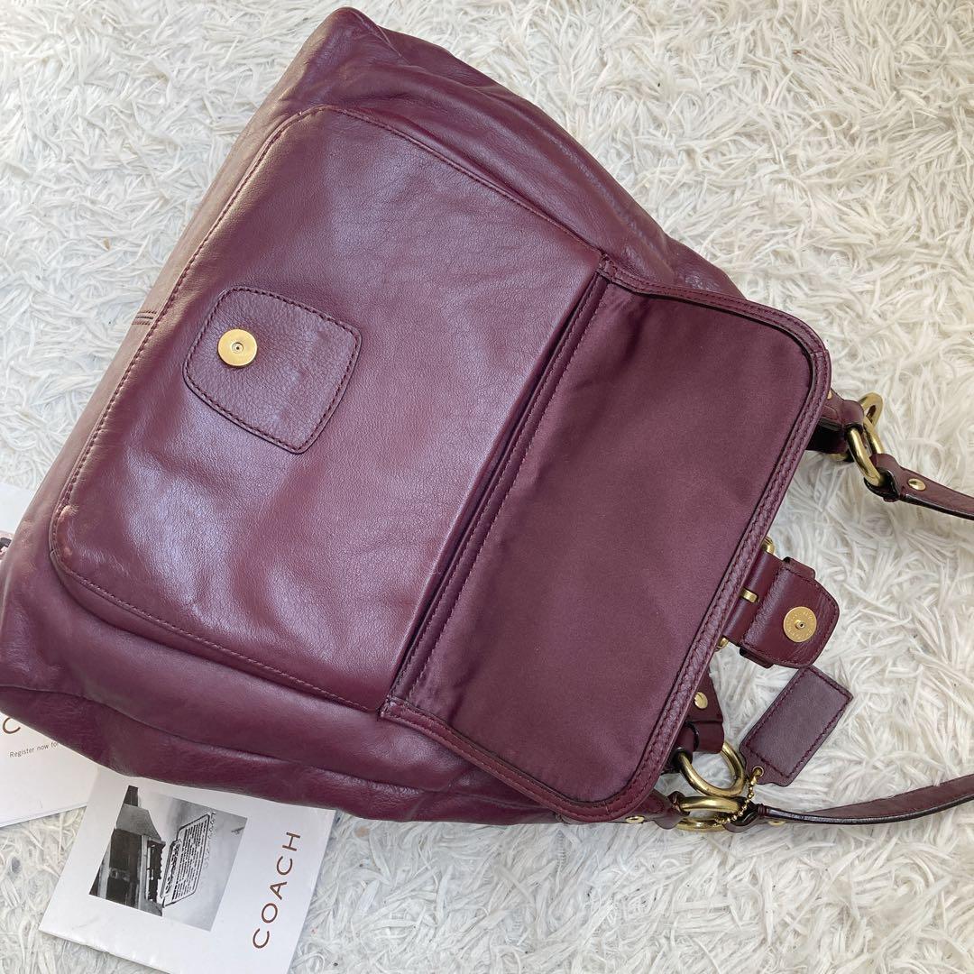 vintage coach old archive キャンベル ボルドー