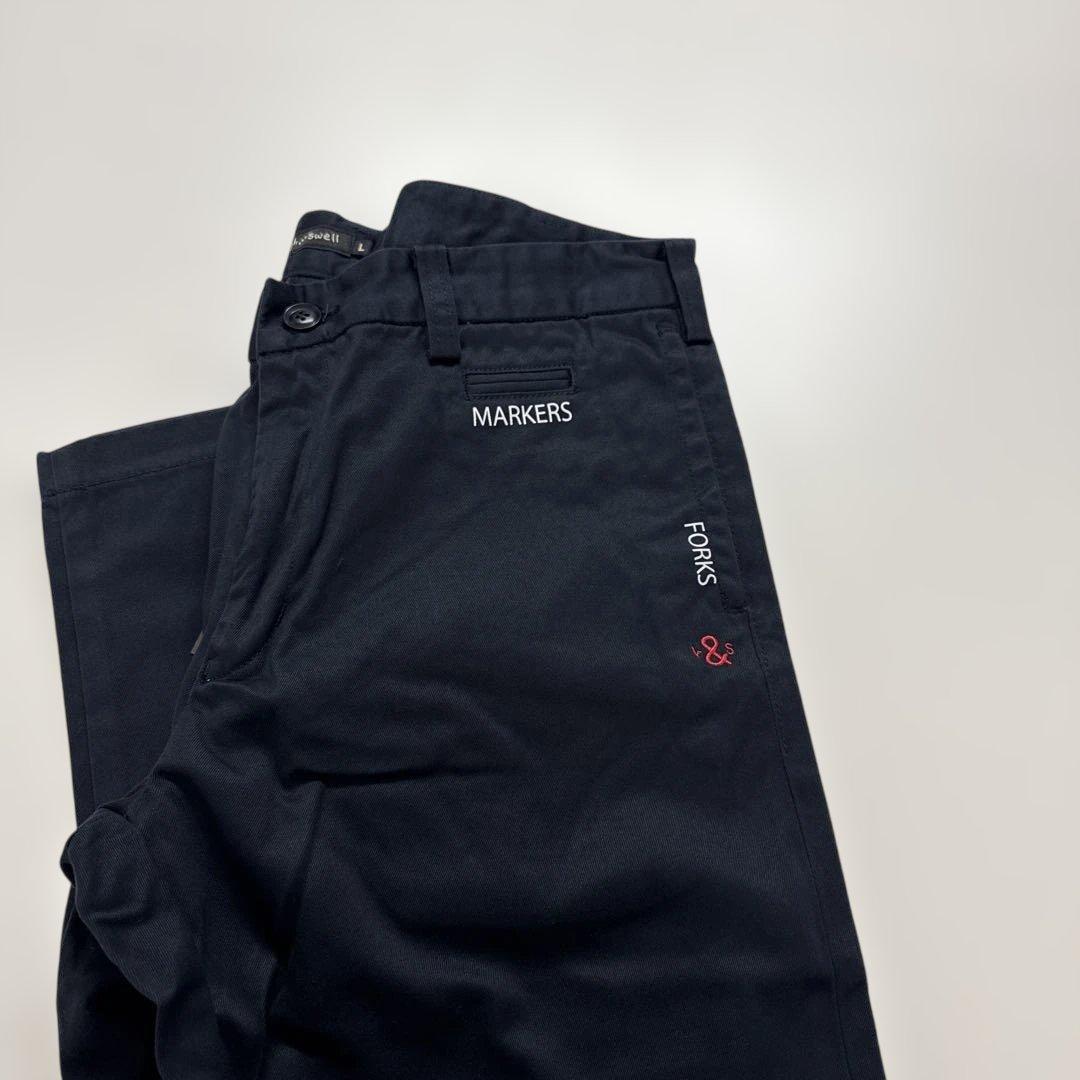 【新品】ラフアンドスウェル　Rough&Swell綿パンツ（L、ネイビー）