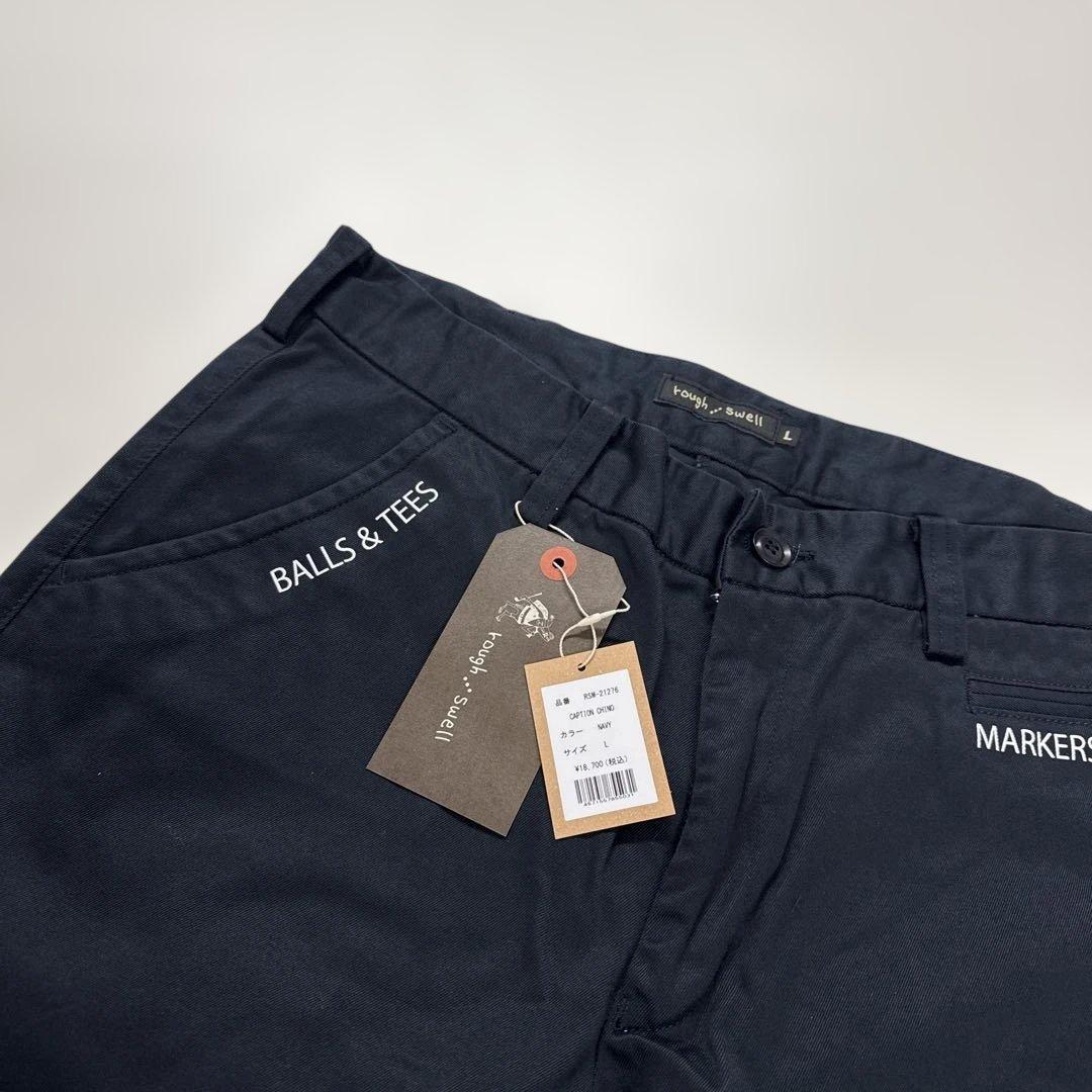 【新品】ラフアンドスウェル　Rough&Swell綿パンツ（L、ネイビー）