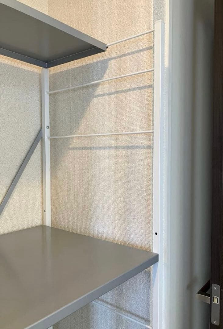 送料込みベルメゾンシルバースチール製オープンシェルフ幅59cm奥行き49cm