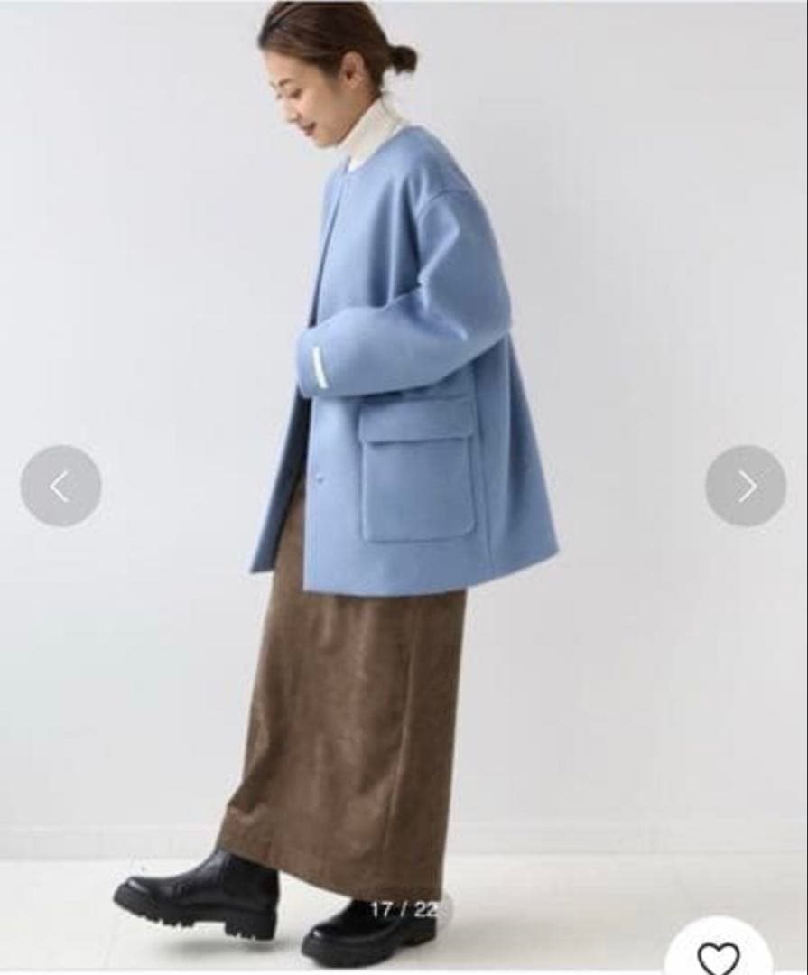 ジャーナルスタンダード レリューム　LANA WOOL140 ショートコート