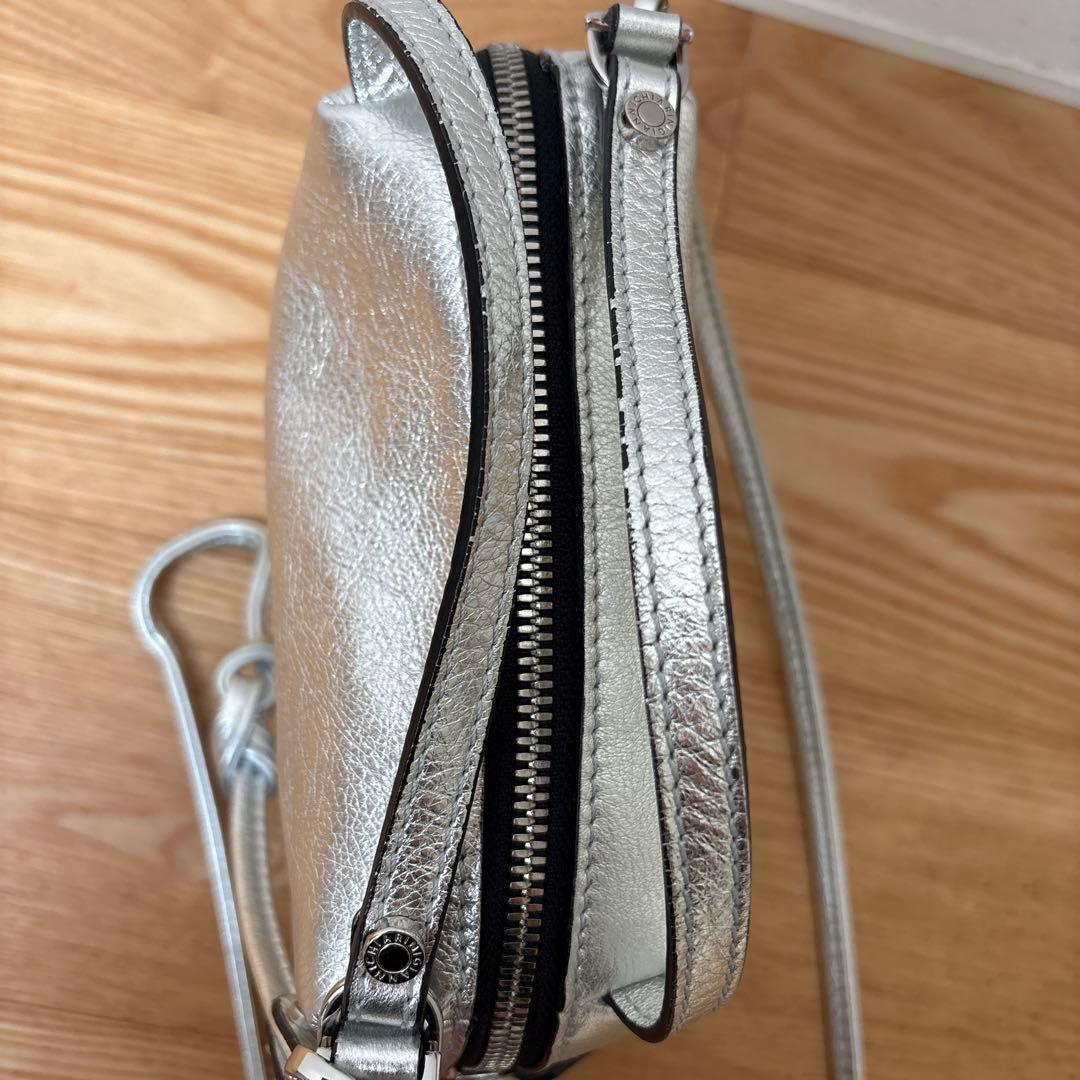 GIANNI CHIARINI シルバー ショルダーバッグ　アリファS