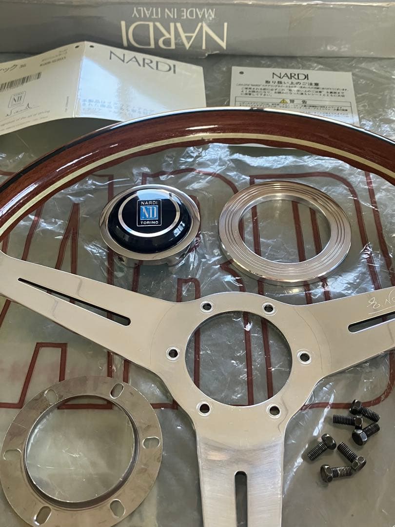 NARDI ナルディクラシックウッドポリッシュヴィンテージ 36Φ 未使用品