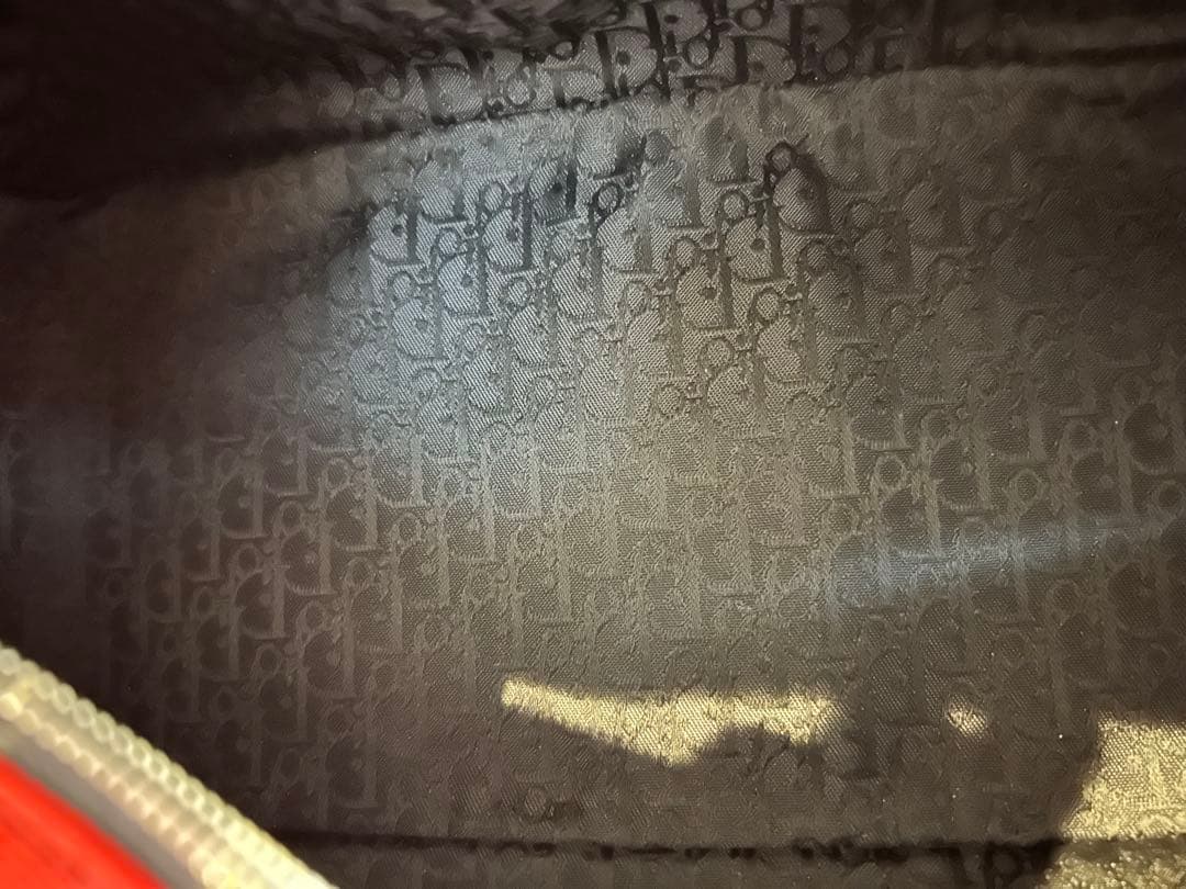 ゆ*ー様 クリスチャンディオール ハンドバッグ ショルダーバッグ 赤 ラインスト