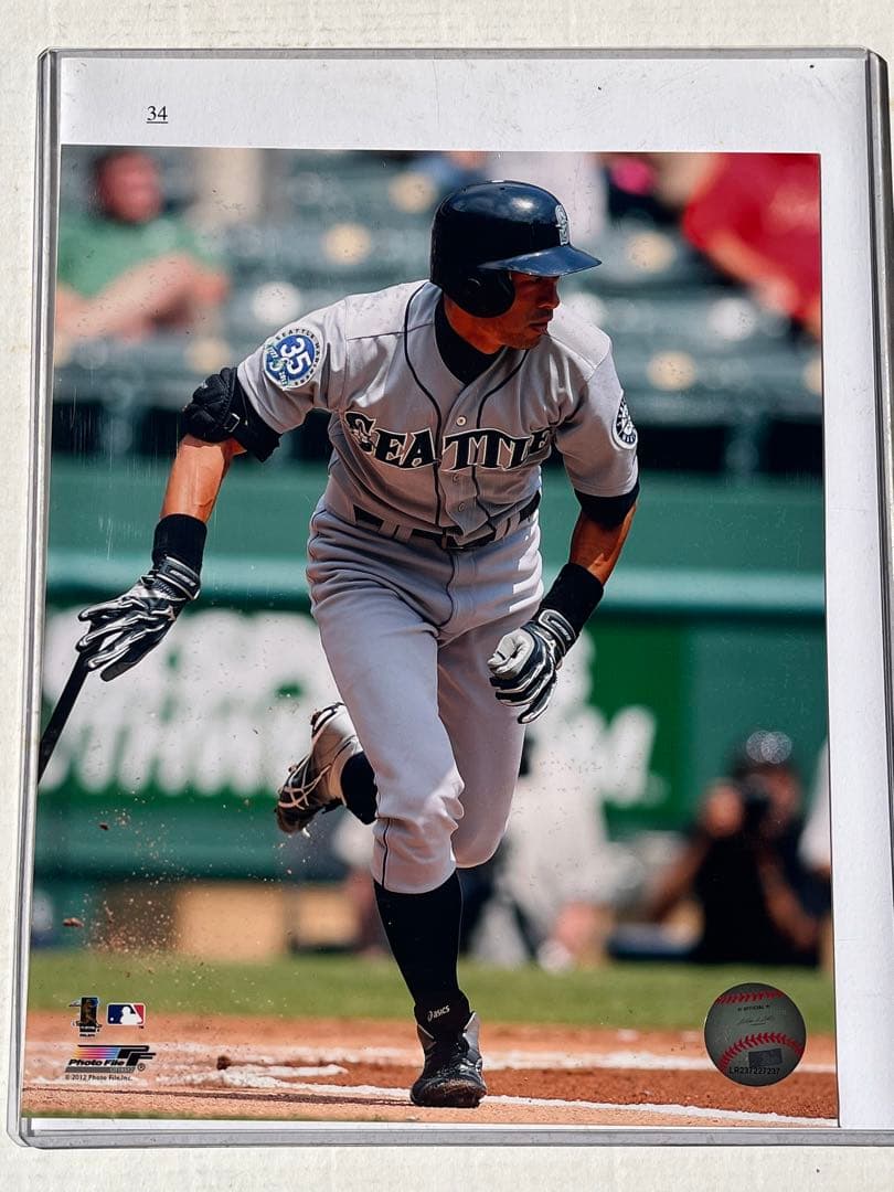 イチロー実使用直筆サイン入り2012年マ リナーズ アウェーゲーム用スバイク