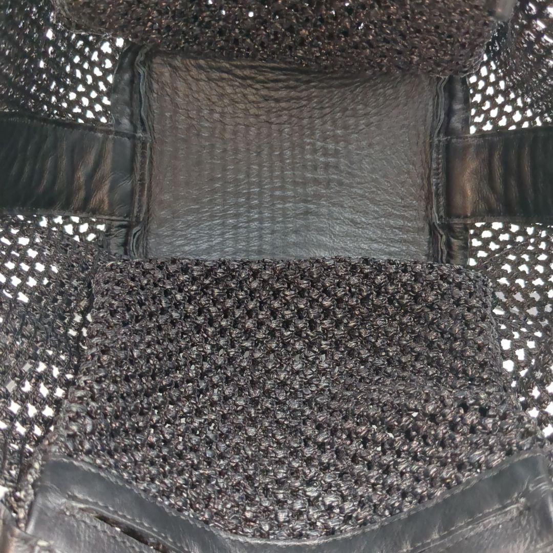 美品 Weekend Max Mara かごバッグ ショルダー バンブー 黒