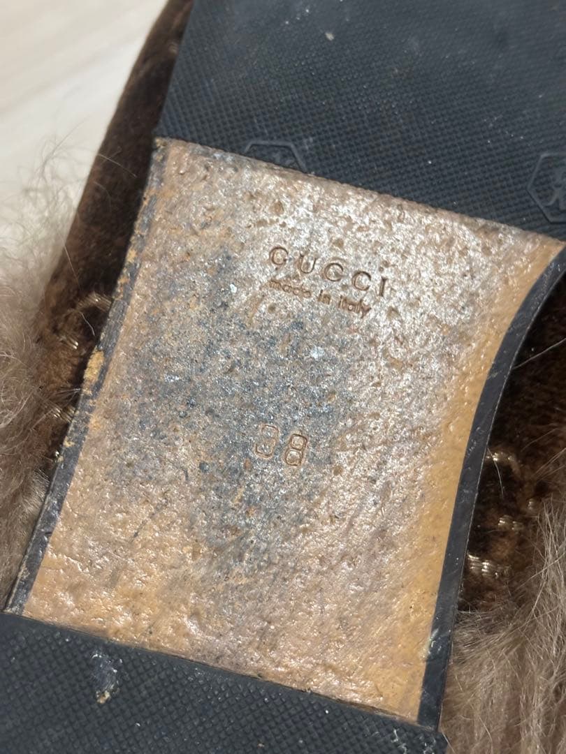 GUCCI グッチ プリンスタウン ミュール GG ホースビット 38 25cm