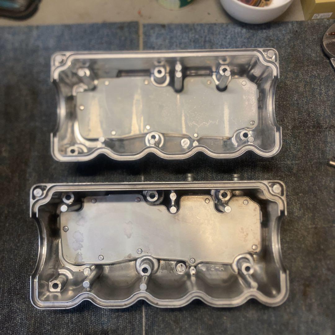 サンバー　ヘッドカバー　タペットカバー　プローバイ　2本　素人仕上げ　結晶塗装