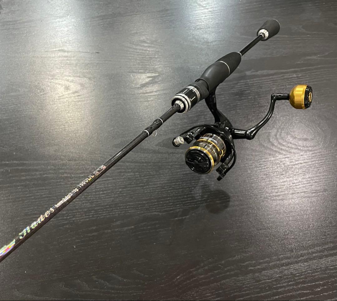 アジング釣りセット2ピースロッド（198㌢）&リール・ダイワ月下美人ワーム8点付