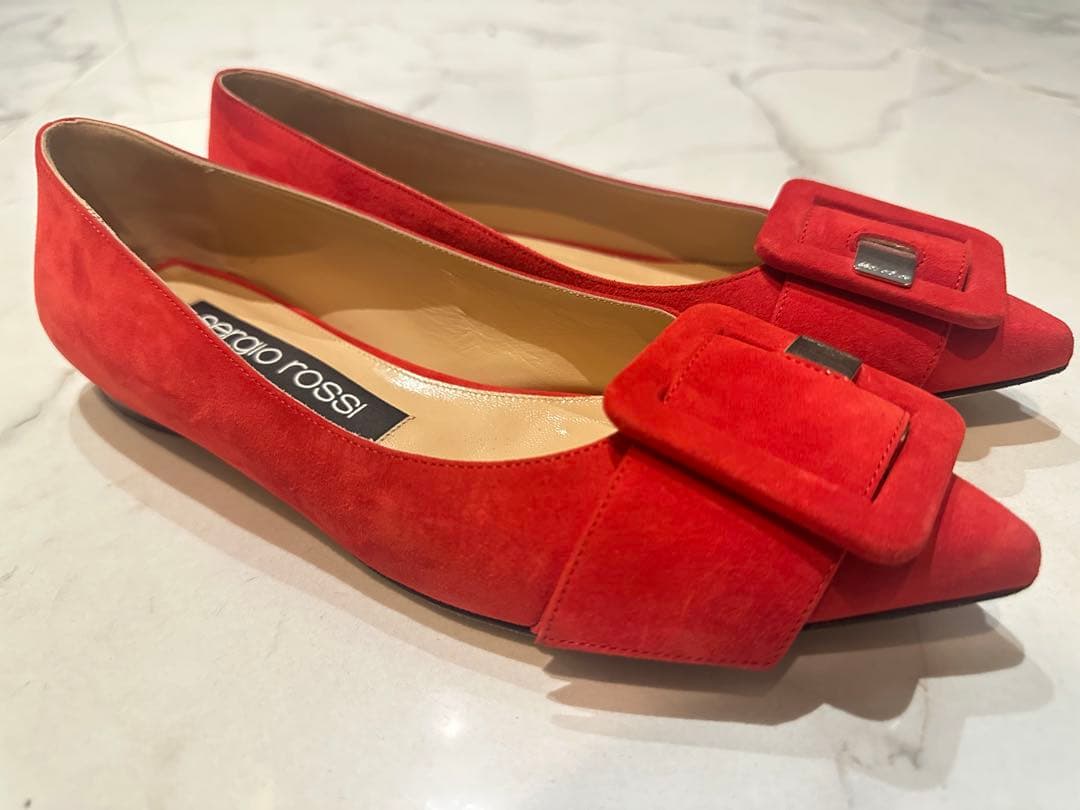 【美品】セルジオロッシ フラットシューズ　サイズ37