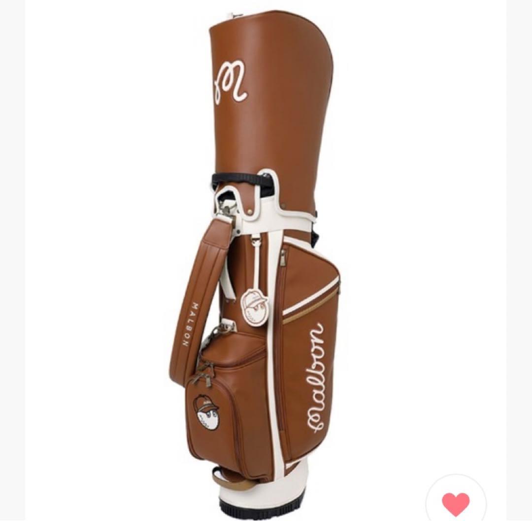マルボンゴルフ　Mバケット　クラシックスタンドバッグ　8.5インチ　ブラウン