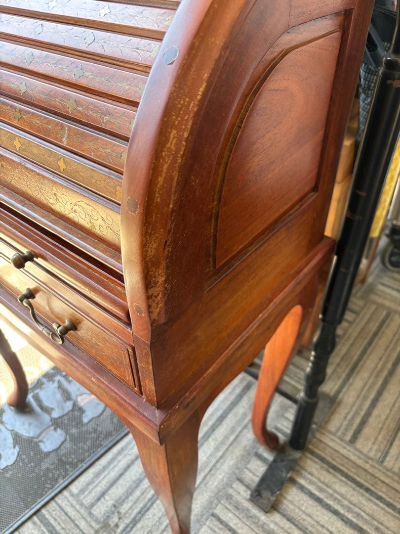 大特価！（59500円）アンティーク　ライディングビューロー　象嵌模様入り