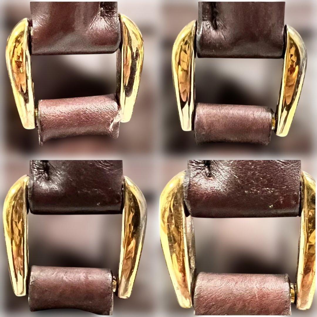 GUCCI ヴィンテージ GG型押し レザー ミニボストン