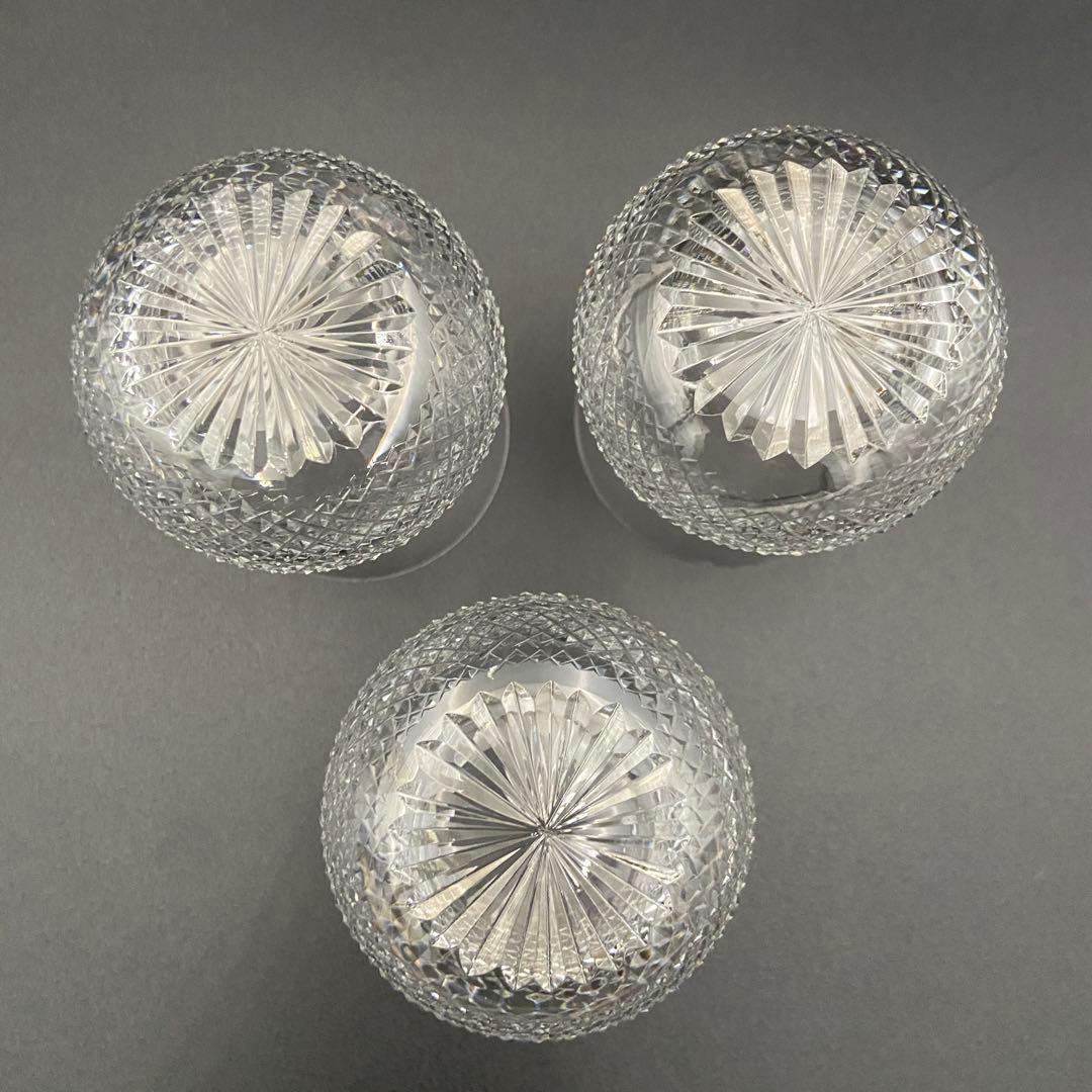 エジンバラ クリスタル アザミグラス 3客 ショットグラス ウィスキー 日本酒