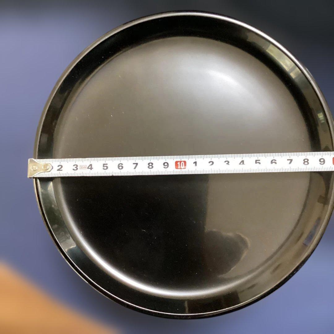 輪島塗黒塗高台八寸　10客　　新品未使用　　　木製漆器