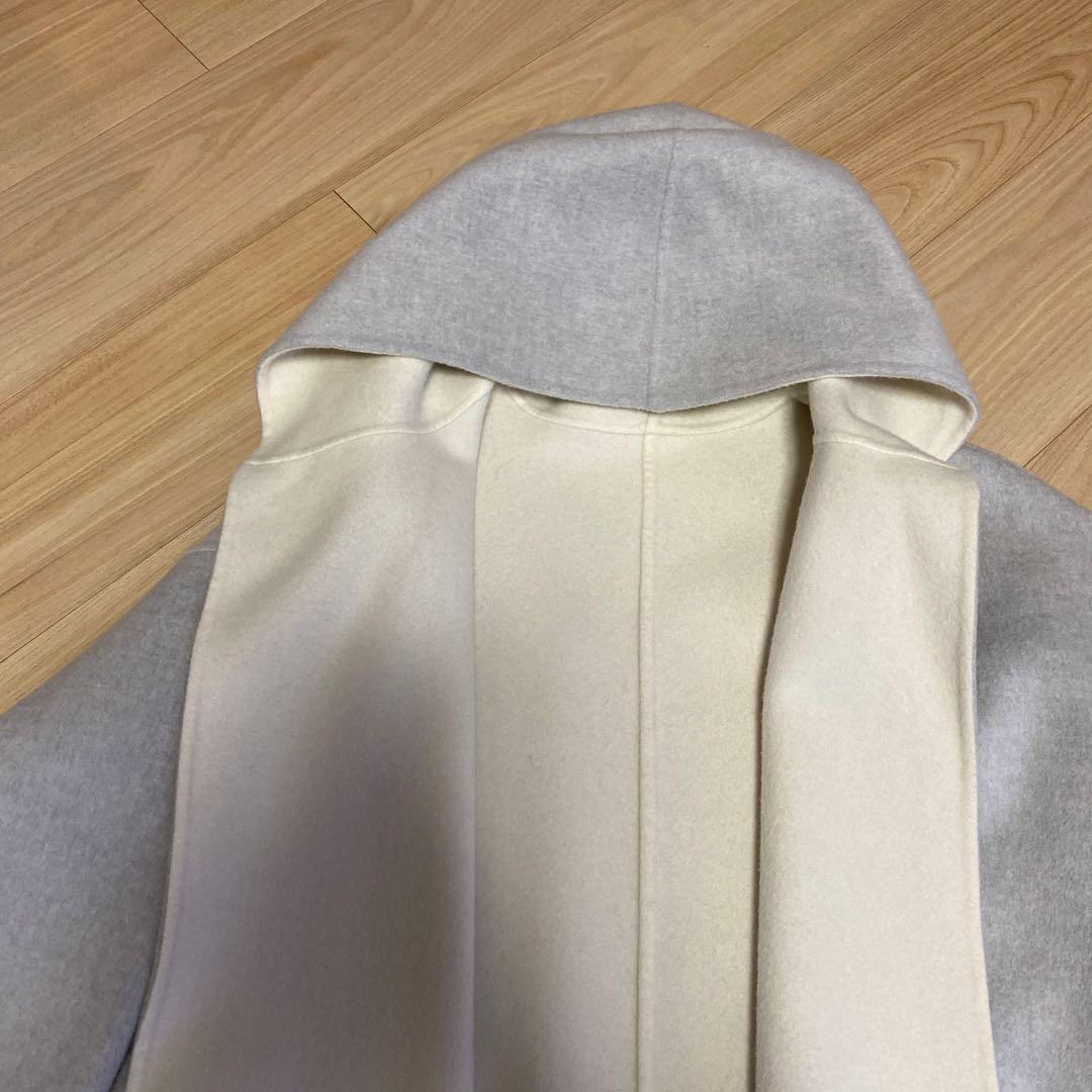 ギャルリーヴィー　フード付きコート　リバーシブル