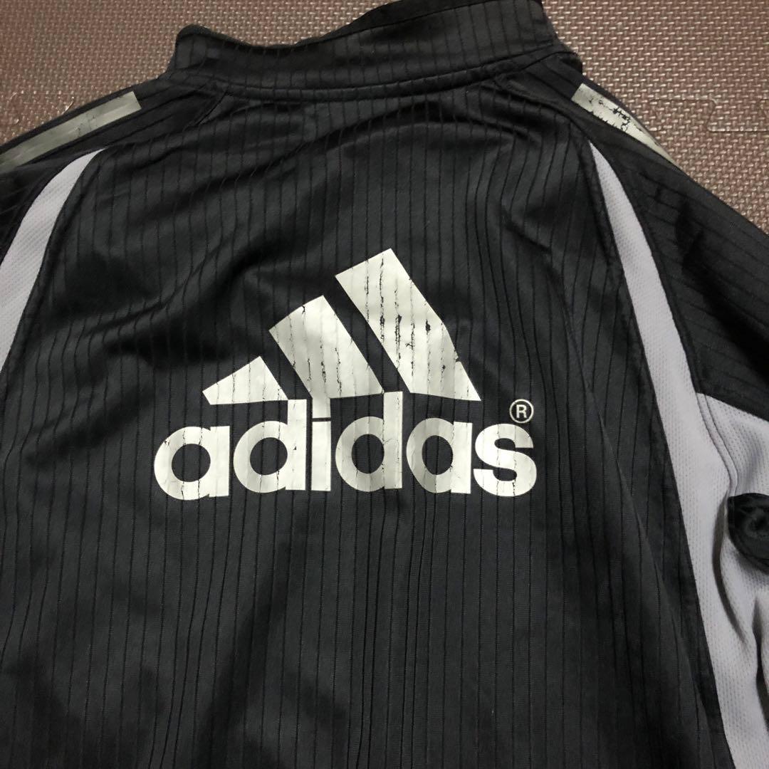 00's adidas ジャージセットアップ 上下 メンズ ブラック グレー