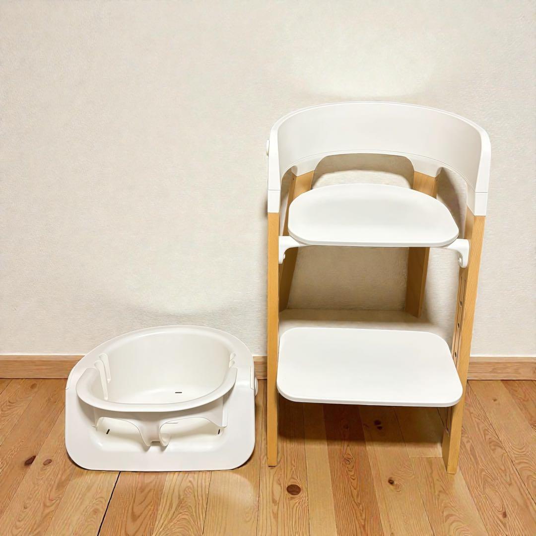 【極美品】STOKKE ステップス ベビーセット 人気 ホワイト ナチュラル