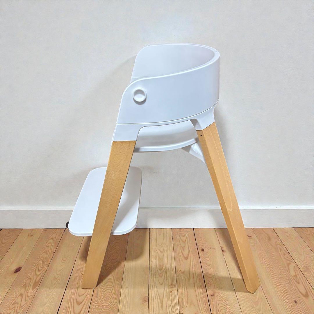 【極美品】STOKKE ステップス ベビーセット 人気 ホワイト ナチュラル