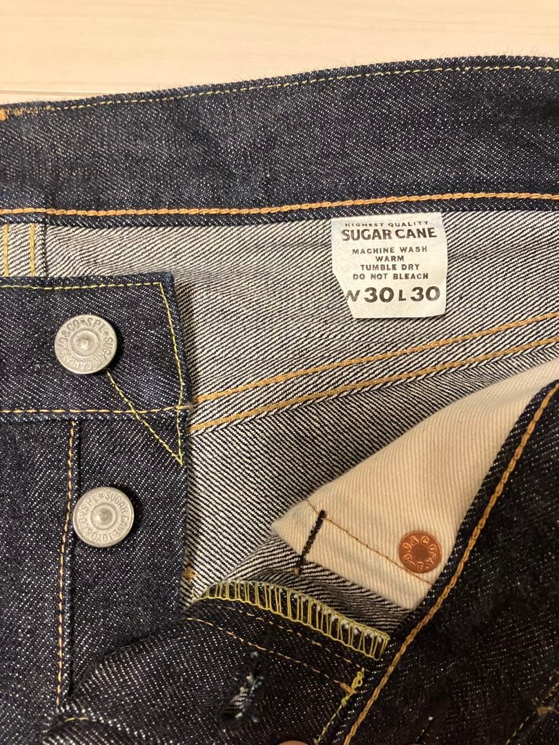 SUGAR CANE スリムテーパードジーンズ SC42021A