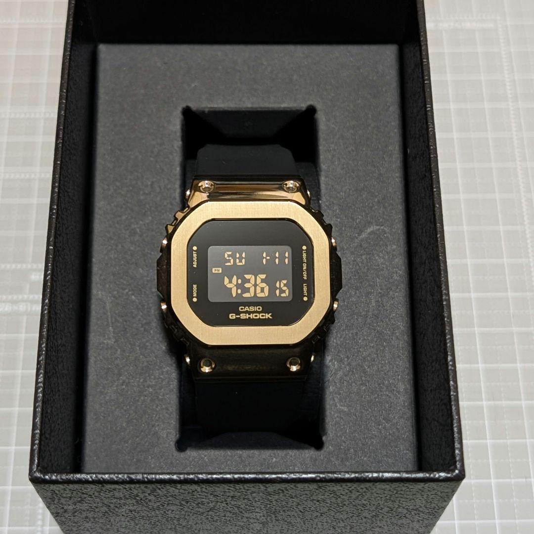 【未使用品】G-SHOCK GM-S5600GB-1JF ブラック×ゴールド