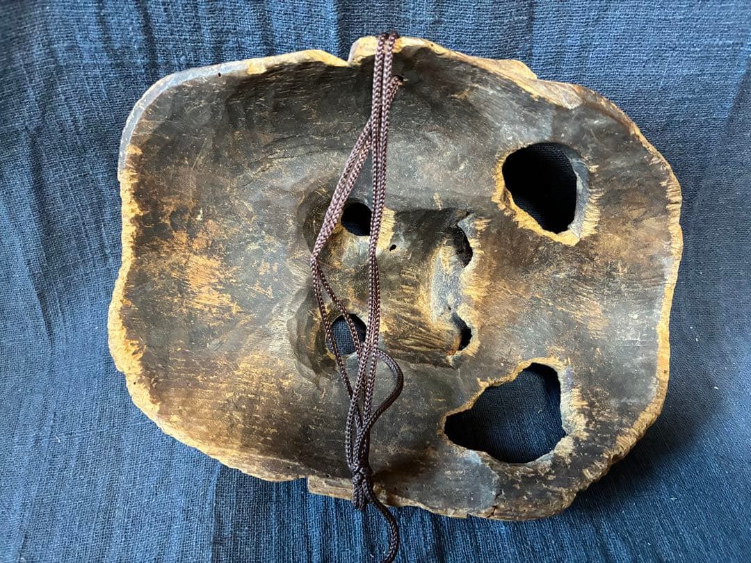 木彫面　翁面　室町から江戸時代