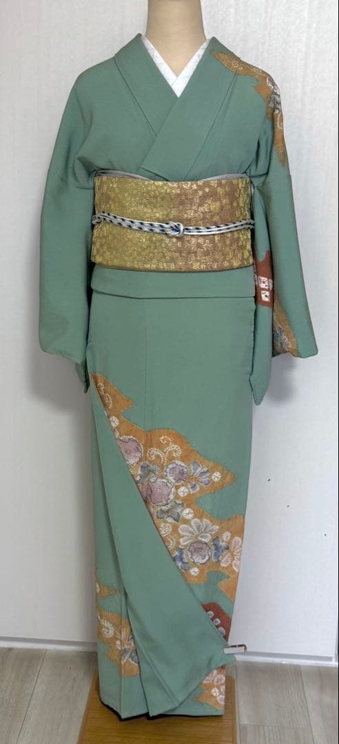 新春セール！十日町友禅の名門「滝泰」謹製　翡翠色の美しい辻ヶ花訪問着