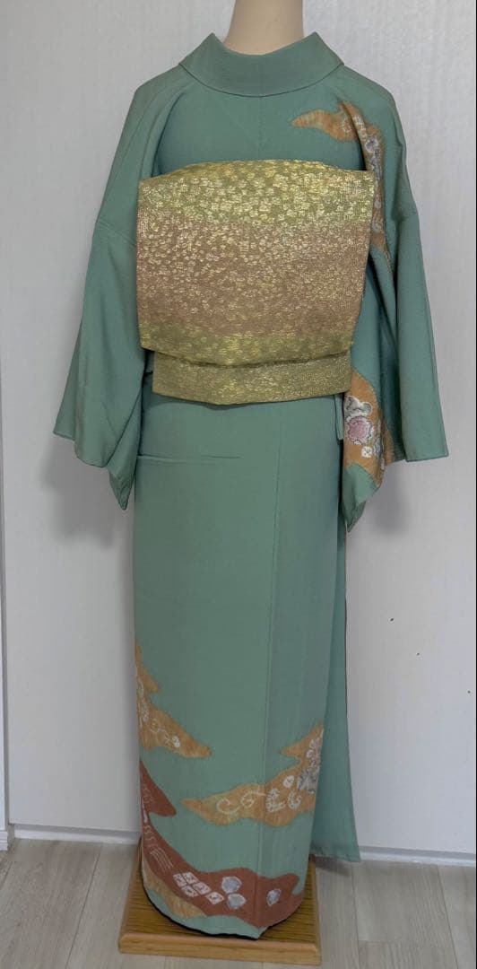 新春セール！十日町友禅の名門「滝泰」謹製　翡翠色の美しい辻ヶ花訪問着